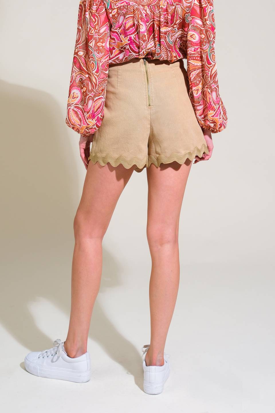 ALL THE SAME WOVEN SKORT - 97% Cotton