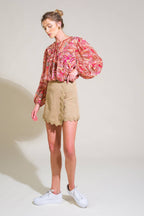 ALL THE SAME WOVEN SKORT - 97% Cotton