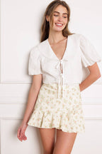 WAY TO GO WOVEN SKORT - 97% Cotton