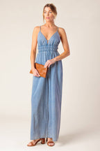 CAN'T CONVINCE ME ACID BLUE DENIM JUMPSUIT
