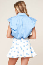 SINCERELY FABULOUS WOVEN SKORT - 97% Cotton