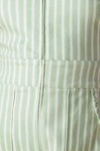 COUNT ME IN OLIVE WOVEN JUMPSUIT - 97% Cotton