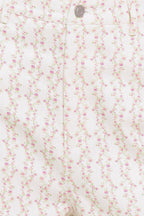 CITRUS FLOW IVORY WOVEN PANTS - 97% Cotton