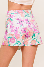 ROSEWOOD STORY WOVEN SKORT - 98% Cotton