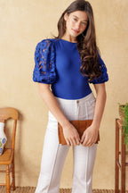 GETTING INTO THE GROOVE KNIT TOP - 93% Cotton