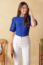 GETTING INTO THE GROOVE KNIT TOP - 93% Cotton