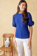 GETTING INTO THE GROOVE KNIT TOP - 93% Cotton