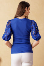 GETTING INTO THE GROOVE KNIT TOP - 93% Cotton