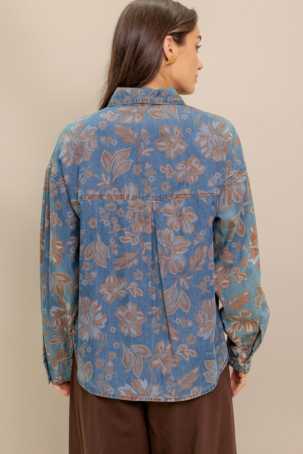 STICK TO THE PLAN DENIM TOP