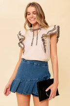 ON SECOND THOUGHT IVORY WOVEN TOP