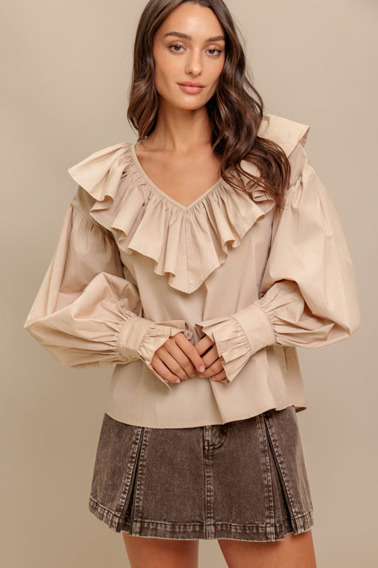 COUTURE CODE WOVEN TOP