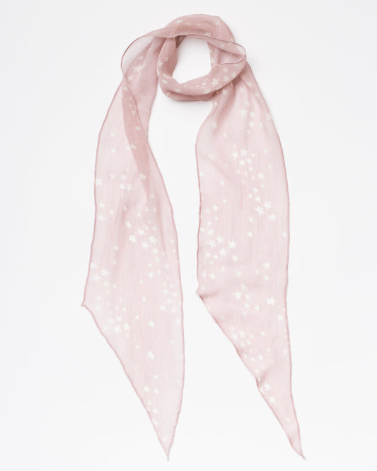 Pink Stardust - Skinny Scarf
