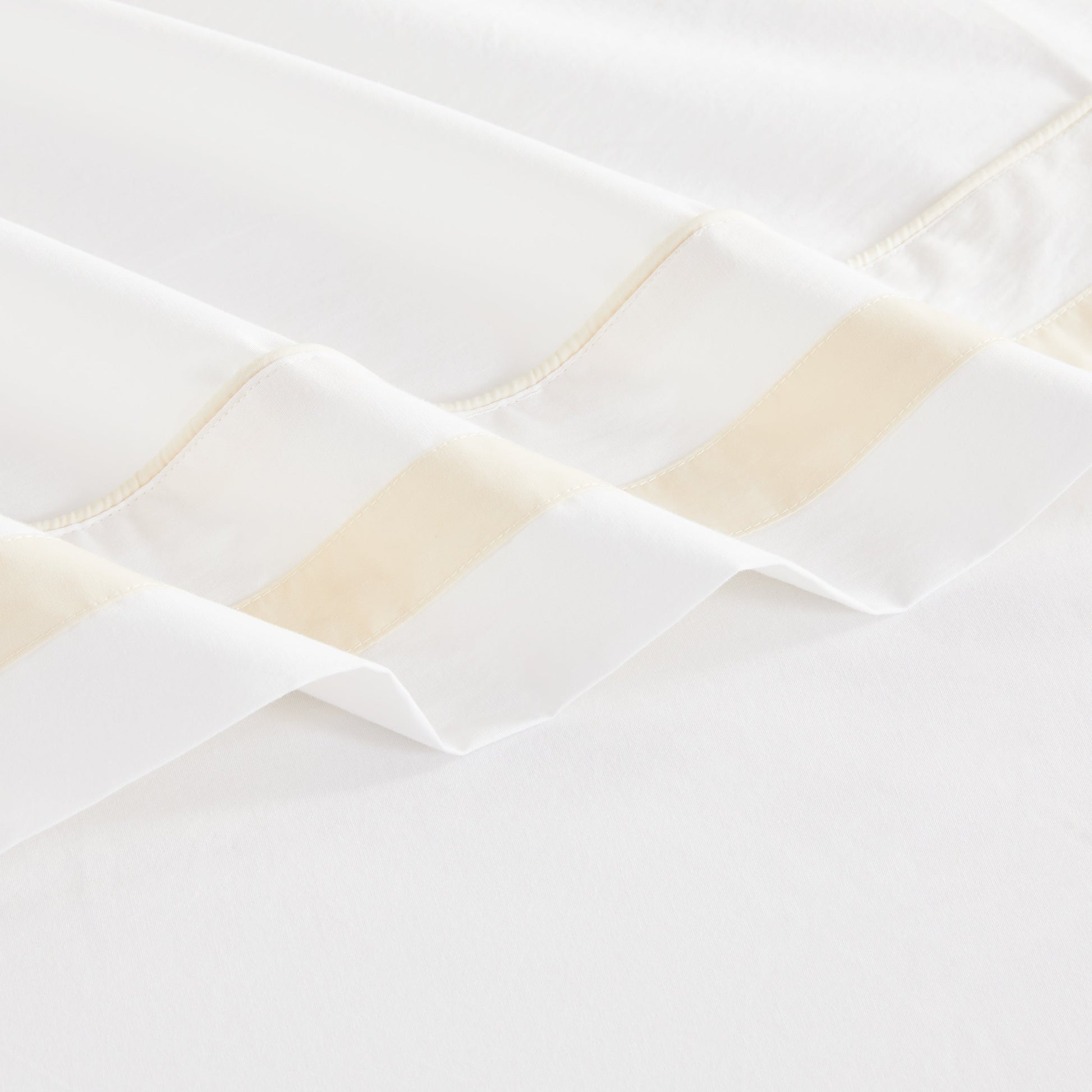 Classic Double Border Percale Cotton Sheet Set