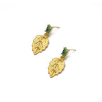 Jade Leaves Earring