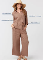 Sand Gauze Button Down Shirt