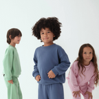 Solid Kids Sweatshirt in Navy Blue