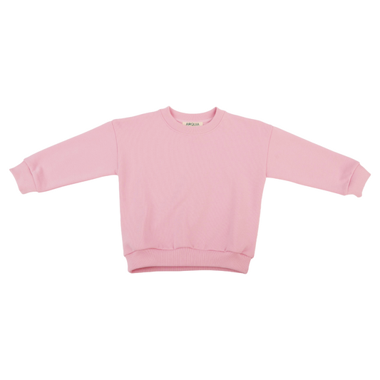 Solid Kids Sweatshirt in Pink