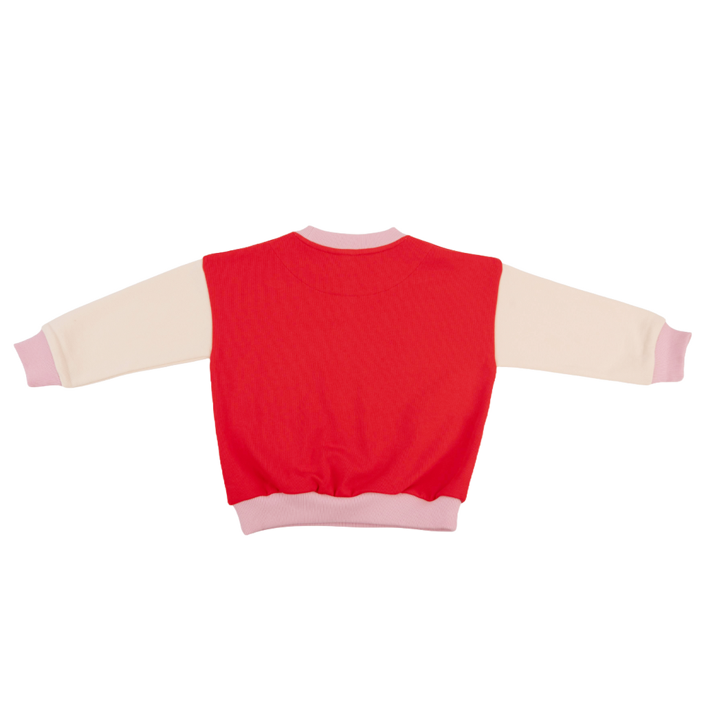 3-tone Sweatshirt in Red Trio