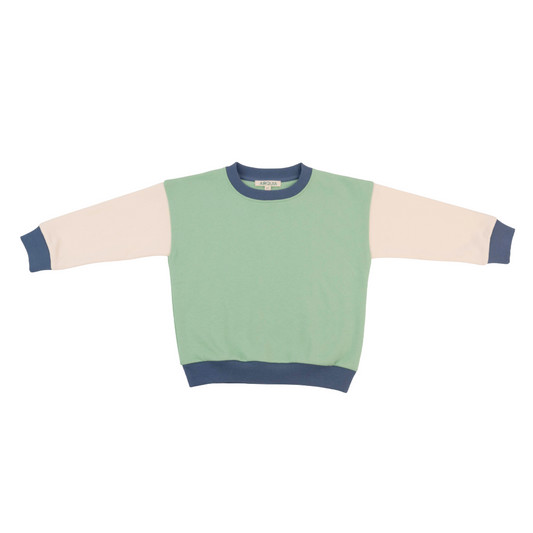 3-tone Sweatshirt in Green Trio
