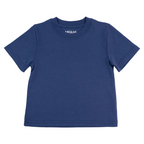 Kids Solid Tee in Navy Blue