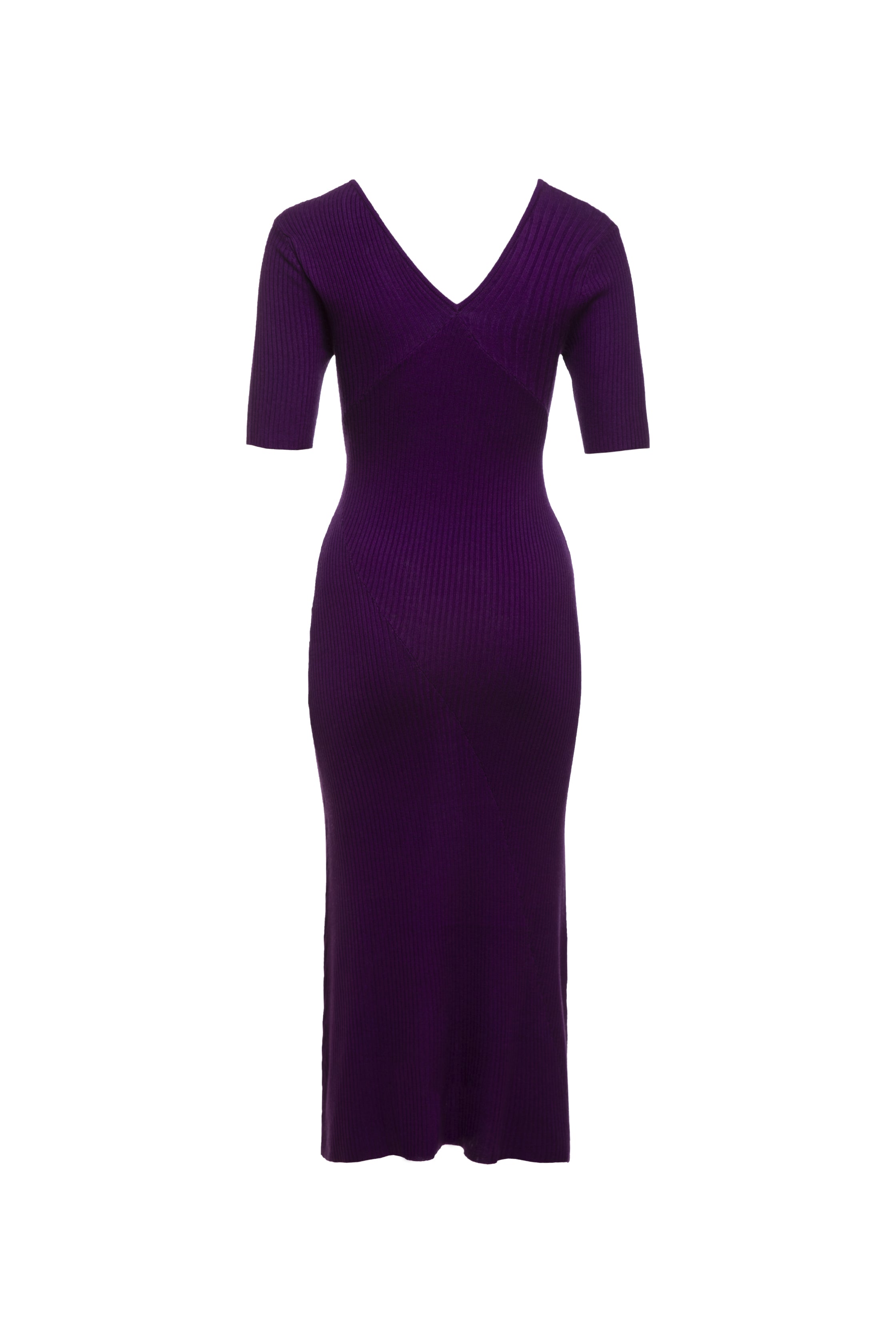 Freya dress ribbed dress v neck