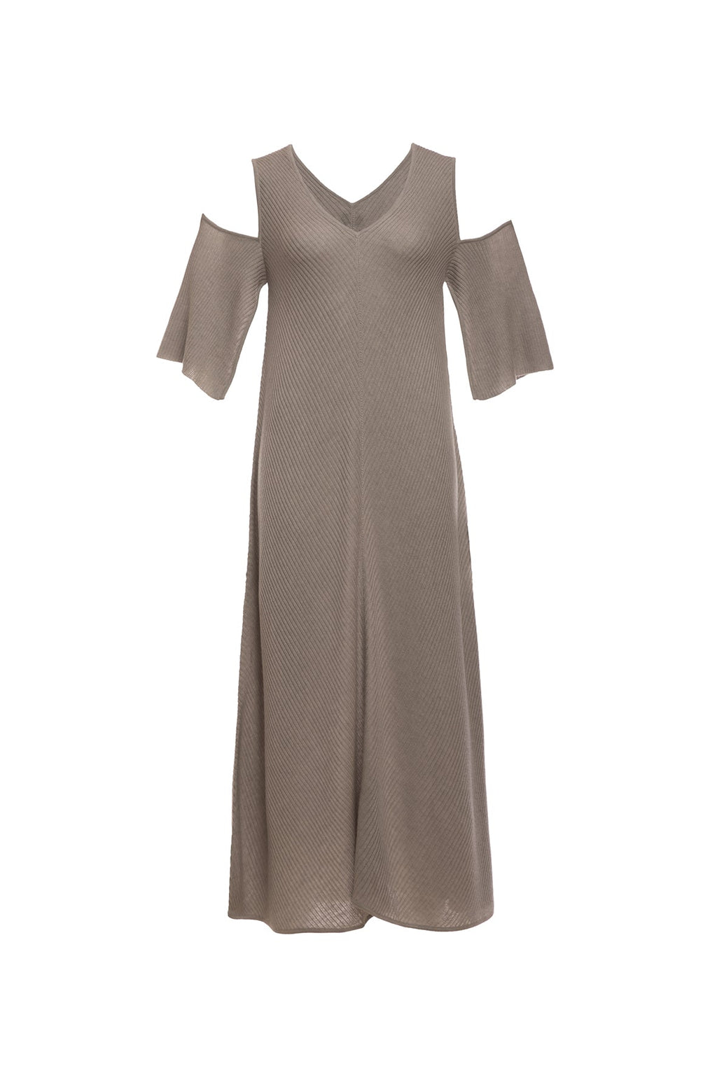 Maya Dress ribbed dress /Cut out shoulders