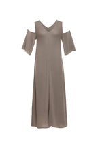 Maya Dress ribbed dress /Cut out shoulders