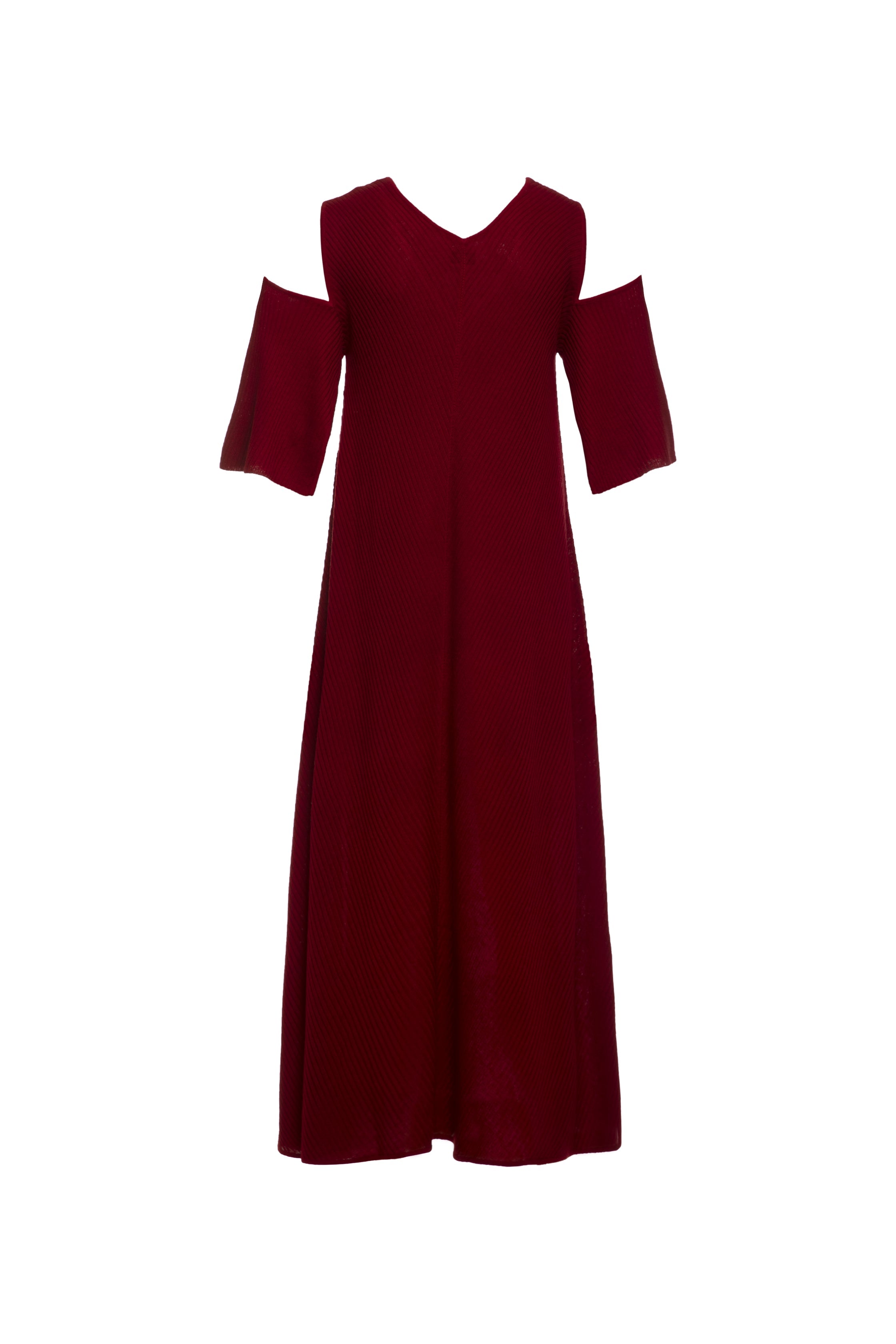 Maya Dress ribbed dress /Cut out shoulders