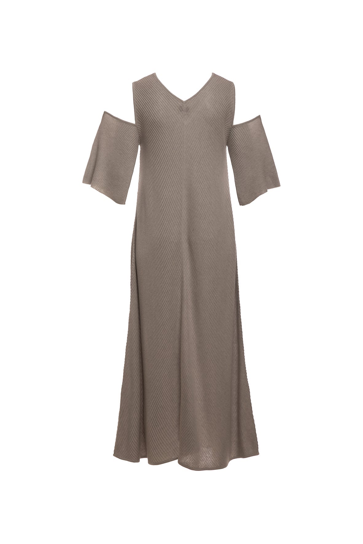 Maya Dress ribbed dress /Cut out shoulders