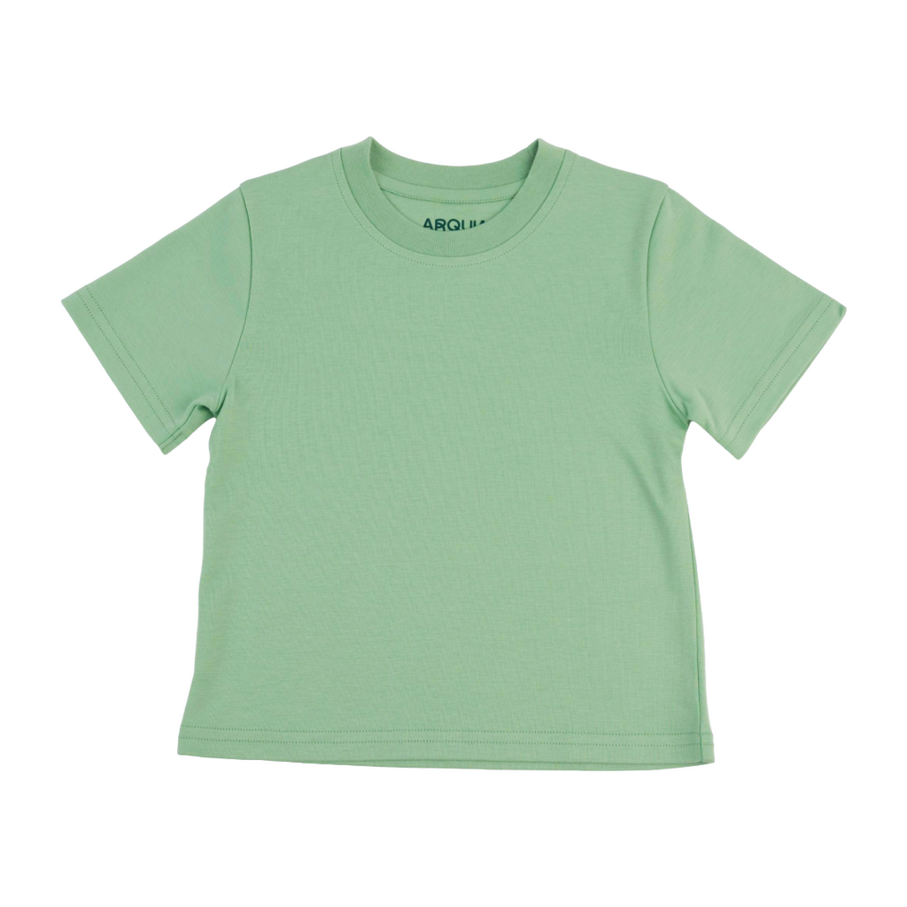 Kids Solid Tee in Grass Green
