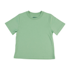 Kids Solid Tee in Grass Green