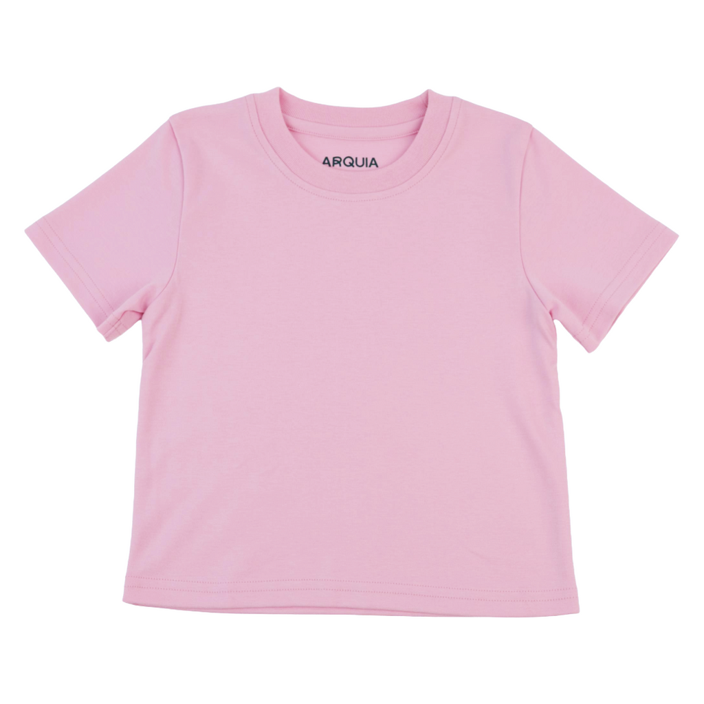 Kids Solid Tee in Pink