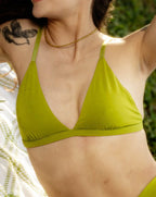 Triangle Bralette - Lime