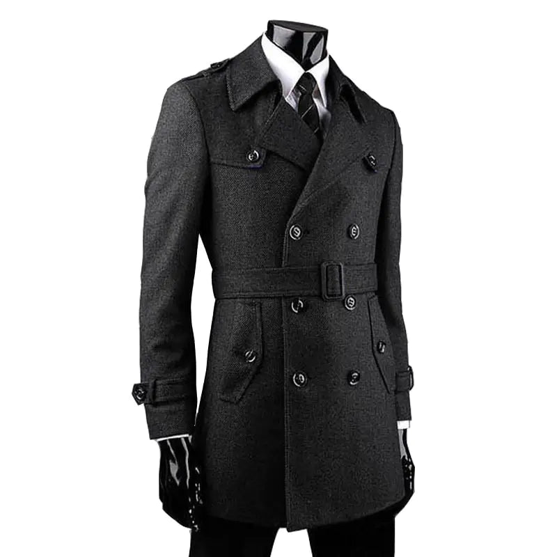 Loose Cashmere Trench Coat