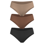 Low Rise Hipster 3 Pack [Dark Neutrals]