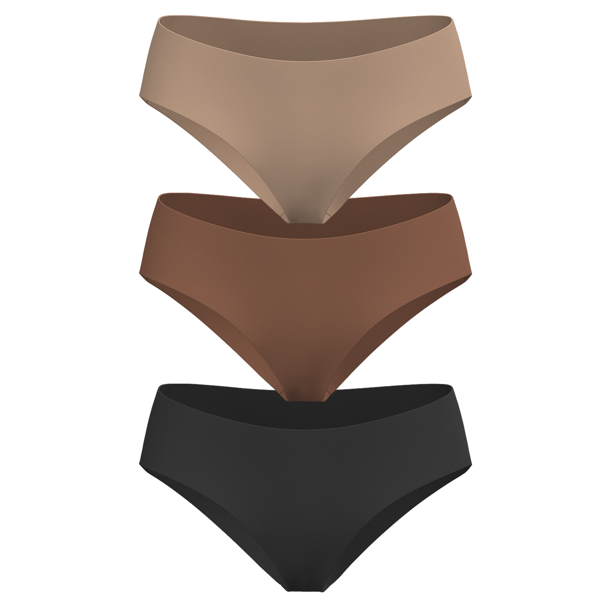 Low Rise Hipster 3 Pack [Dark Neutrals]