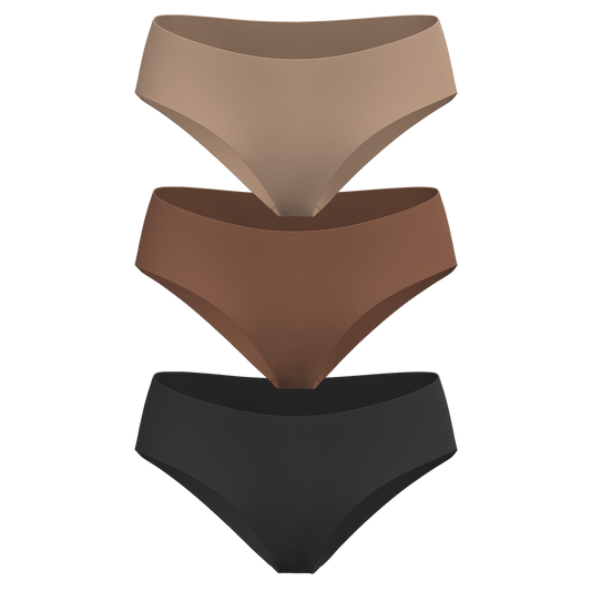 Low Rise Hipster 3 Pack [Dark Neutrals] - The Peony Haus