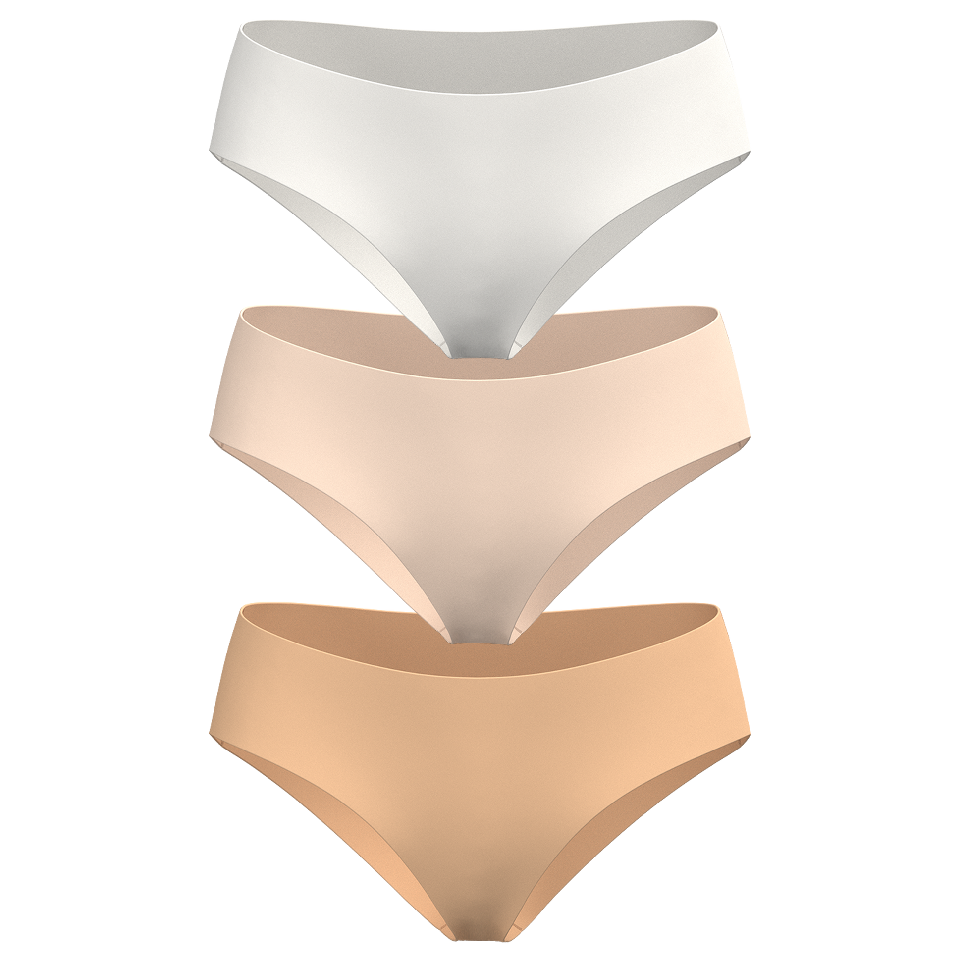 Low Rise Hipster 3 Pack [Light Neutrals]