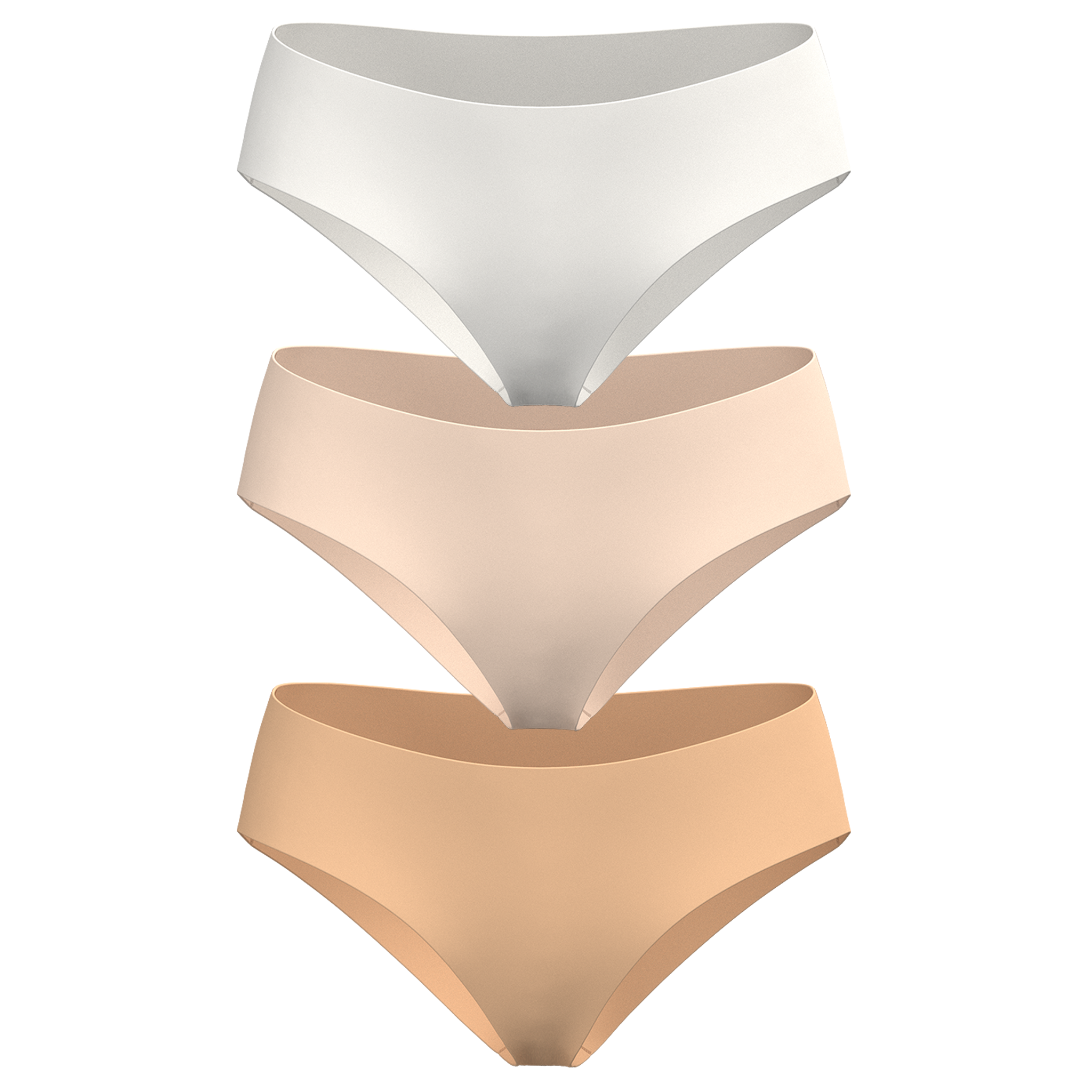 Low Rise Hipster 3 Pack [Light Neutrals]