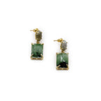 Labradorite & Jade Agate Earring
