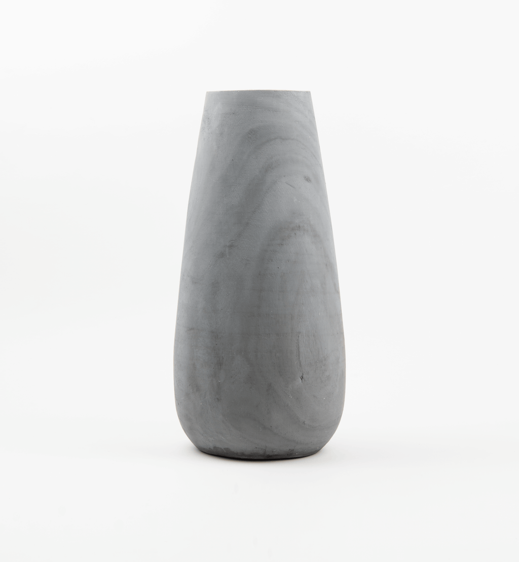 Jada Wood Vase with Grey Wash
