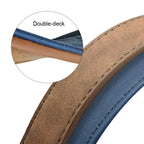 Leather Dog Leash 4 ft Dog Leash 2 Layer Pet Dog - The Peony Haus