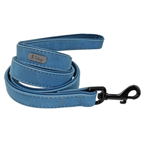 Leather Dog Leash 4 ft Dog Leash 2 Layer Pet Dog - The Peony Haus