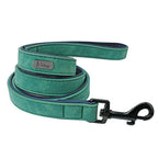 Leather Dog Leash 4 ft Dog Leash 2 Layer Pet Dog - The Peony Haus