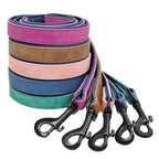Leather Dog Leash 4 ft Dog Leash 2 Layer Pet Dog - The Peony Haus