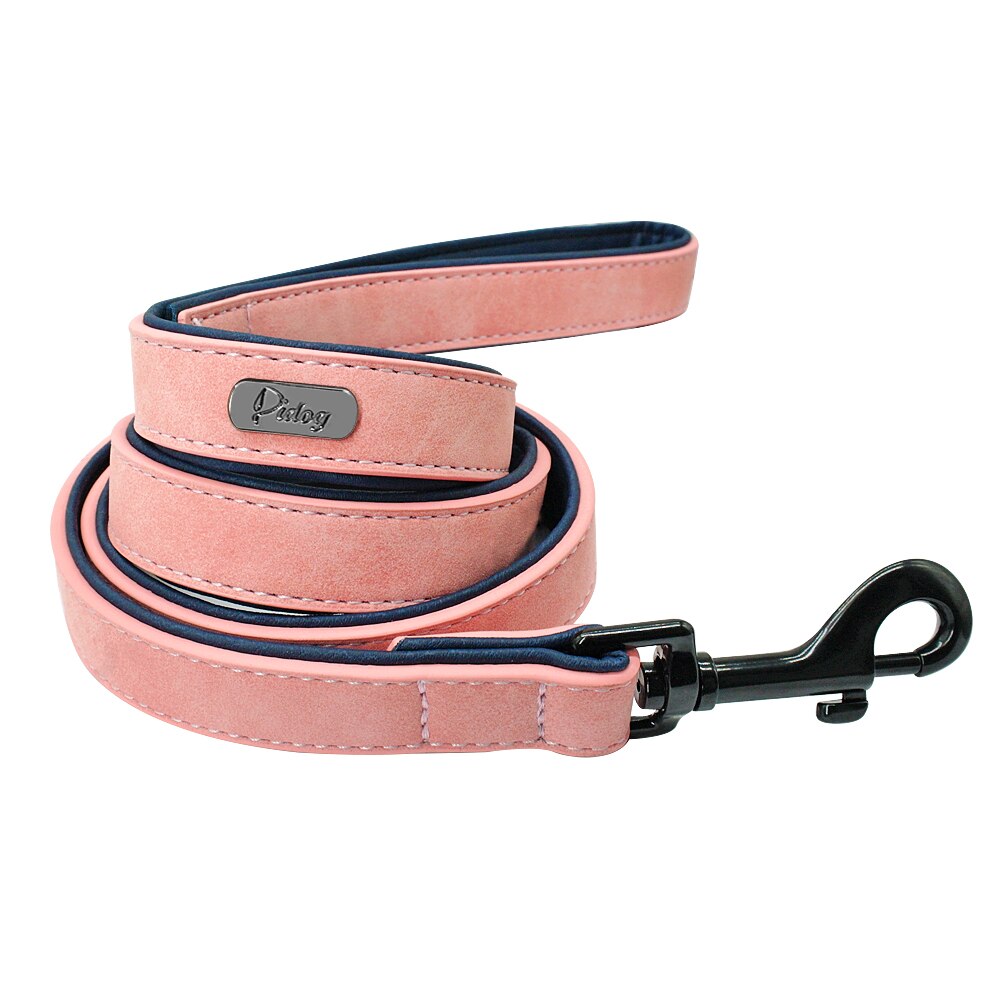 Leather Dog Leash 4 ft Dog Leash 2 Layer Pet Dog - The Peony Haus