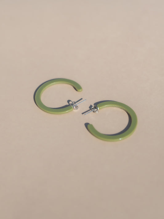 Alba Hoops ( New Thinner Style - Okra