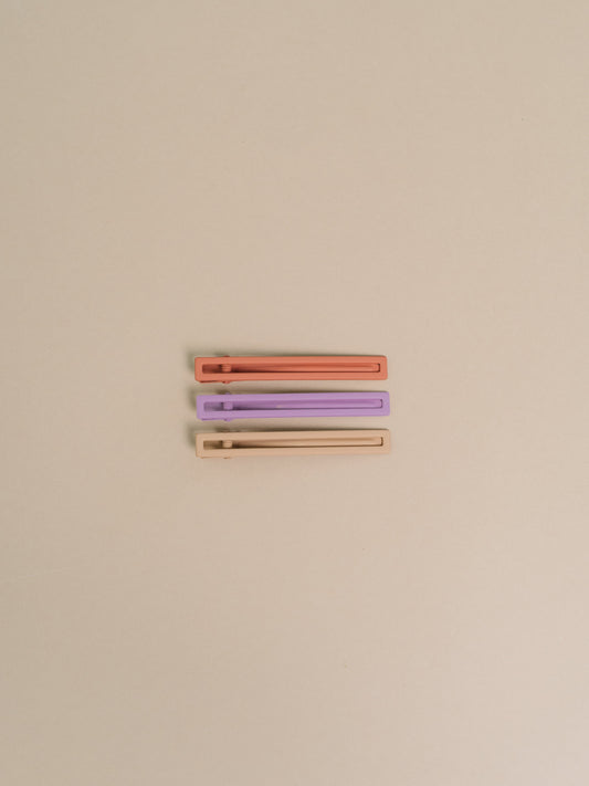 Yarrow Hair Clips - Sunset