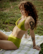 Triangle Bralette - Lime