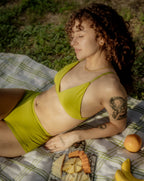 Triangle Bralette - Lime